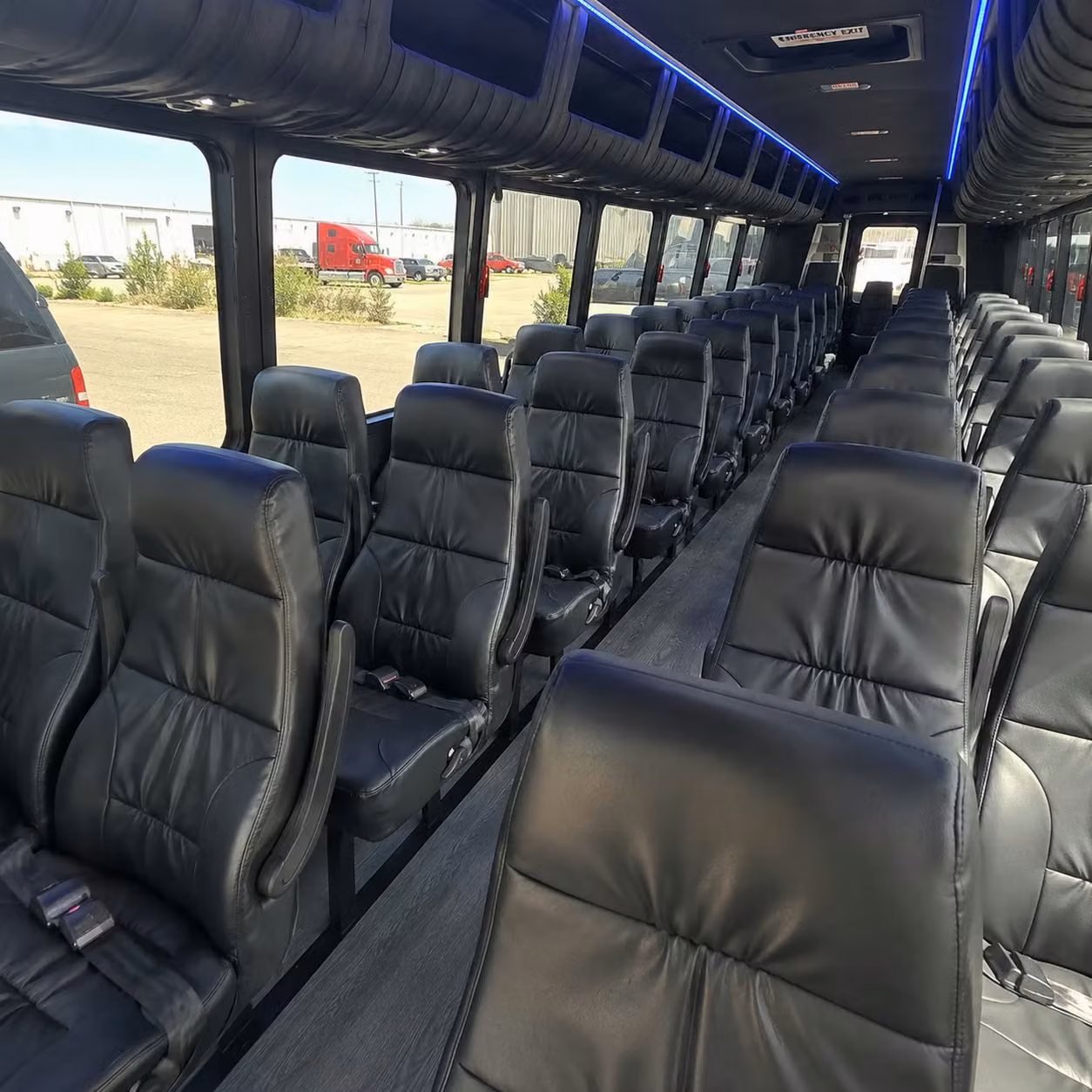 35 passenger minibus interior
