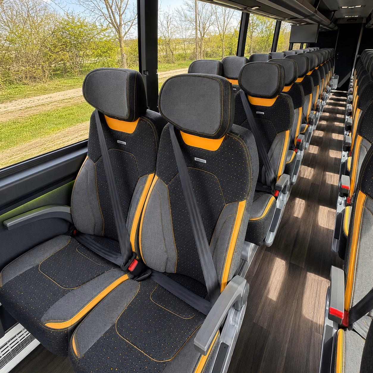 west valley city charter bus inside
