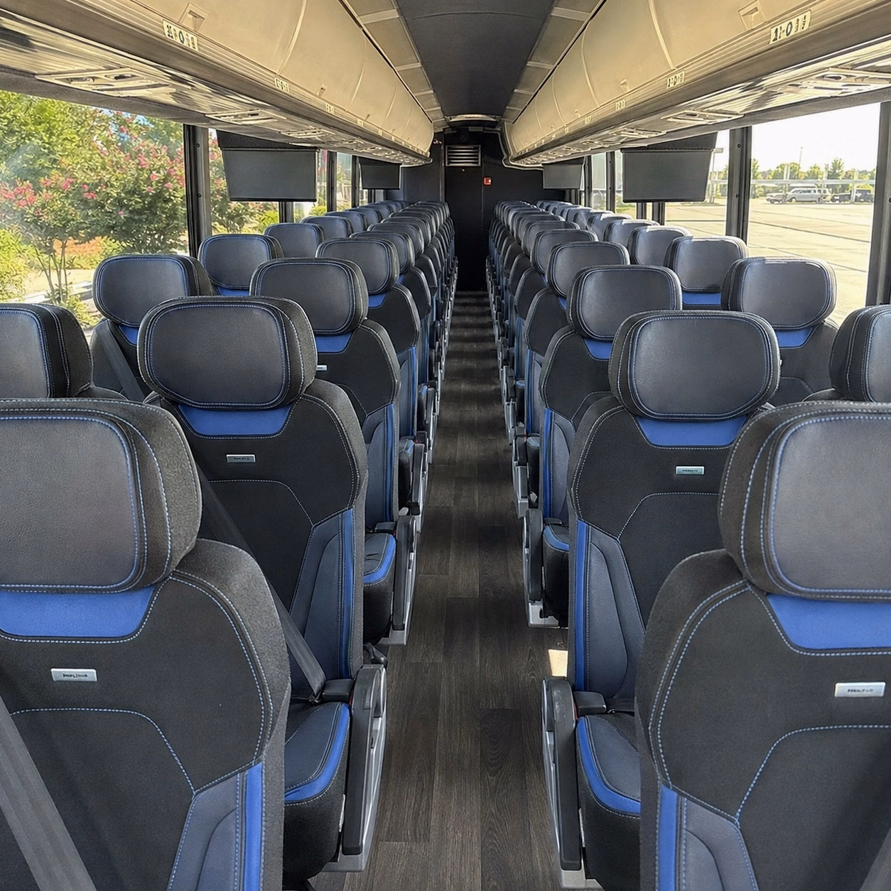 west valley city charter bus rental interior